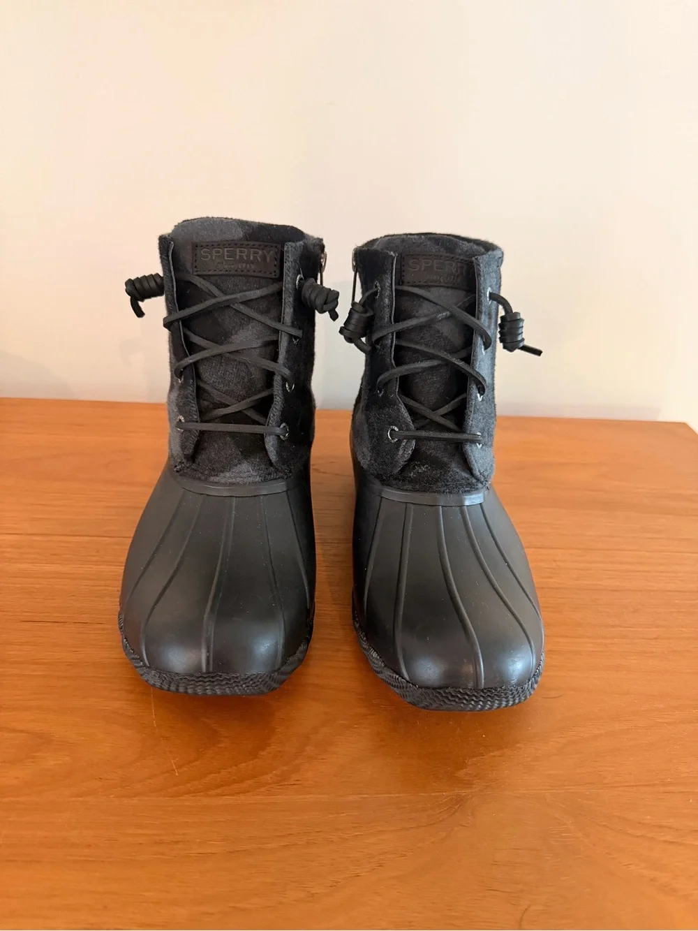 Sperry Women’s Black Waterproof Duck Boots